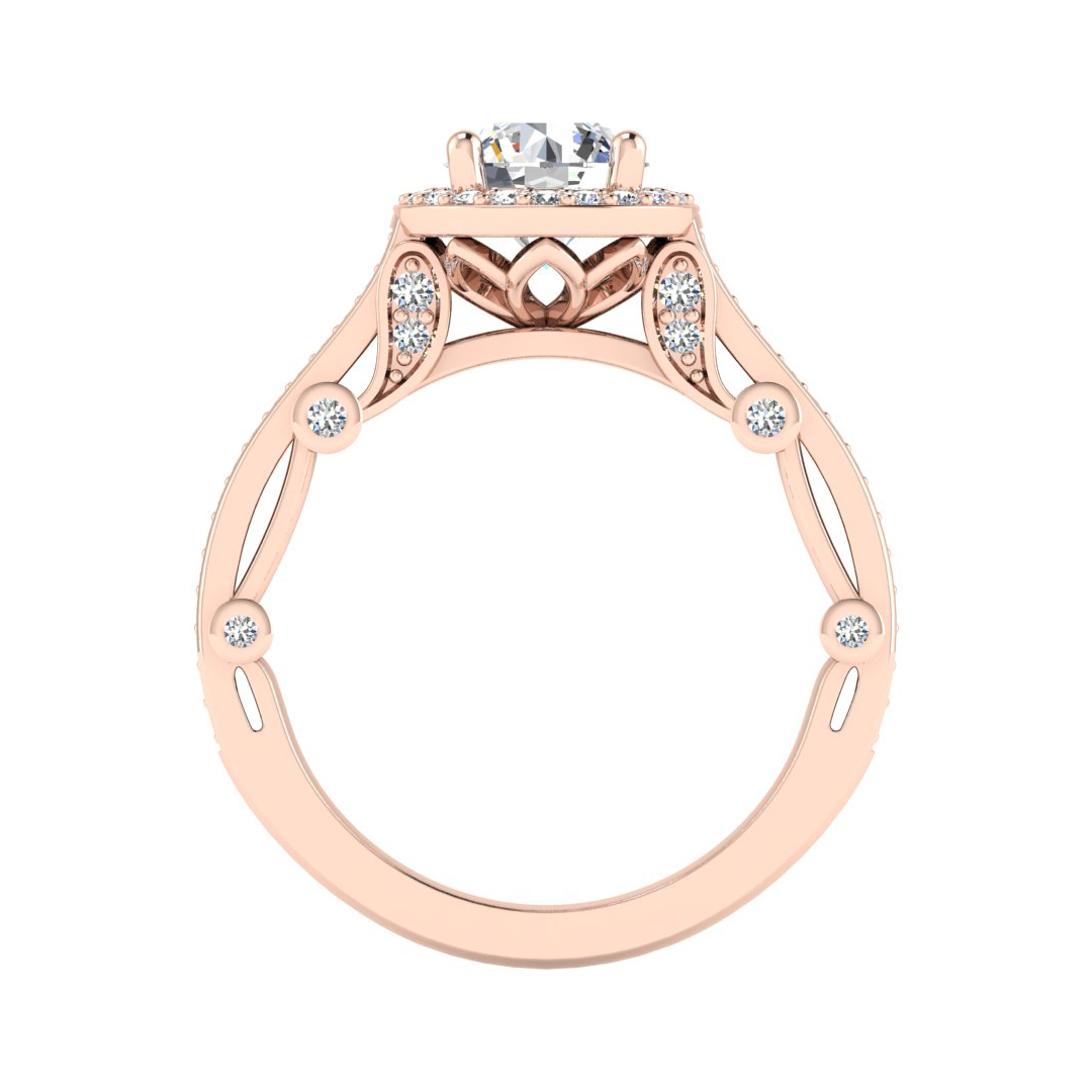 Harlow Halo Engagement Ring